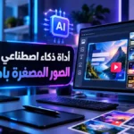 أيقونة اداة ذكاء اصطناعي لتصميم الصور المصغرة باحترافية
