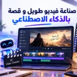 أيقونة صناعة فيديو طويل و قصة بالذكاء الاصطناعي